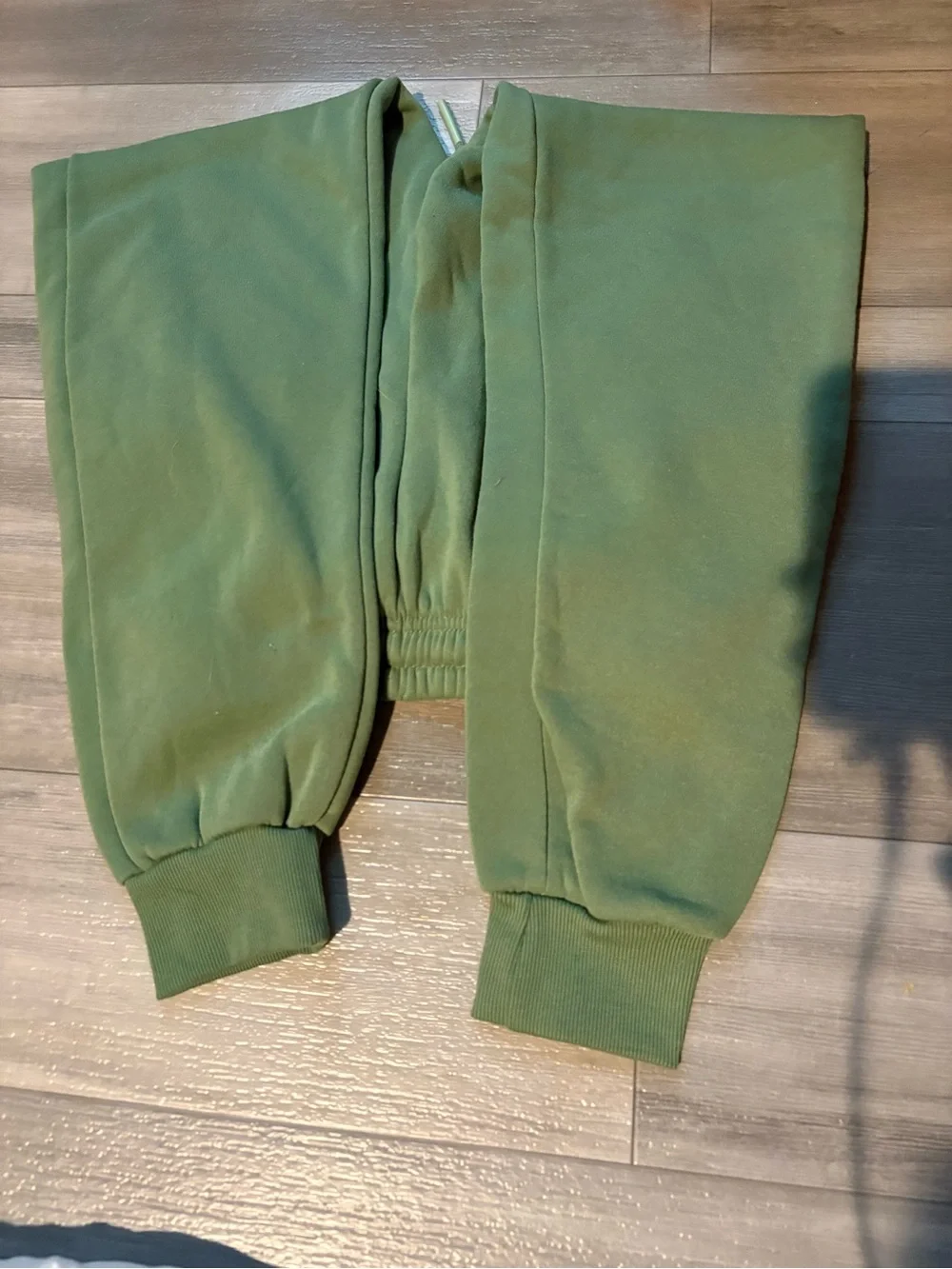 Kids Olive Green Drawstring Sweatpants